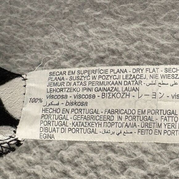 Zara Black White Polka Dot Midi Skirt Size XS | High Waist Flowy Viscose Made in - Picture 10 of 11